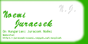noemi juracsek business card