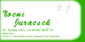 noemi juracsek business card